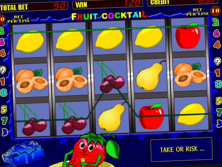 Фруктовый игровой автомат Клубнички (Fruit Cocktail) от провайдера Игрософт.